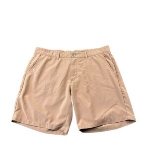Primo Golf Tan Performance Flat Front Golf Short Size 36